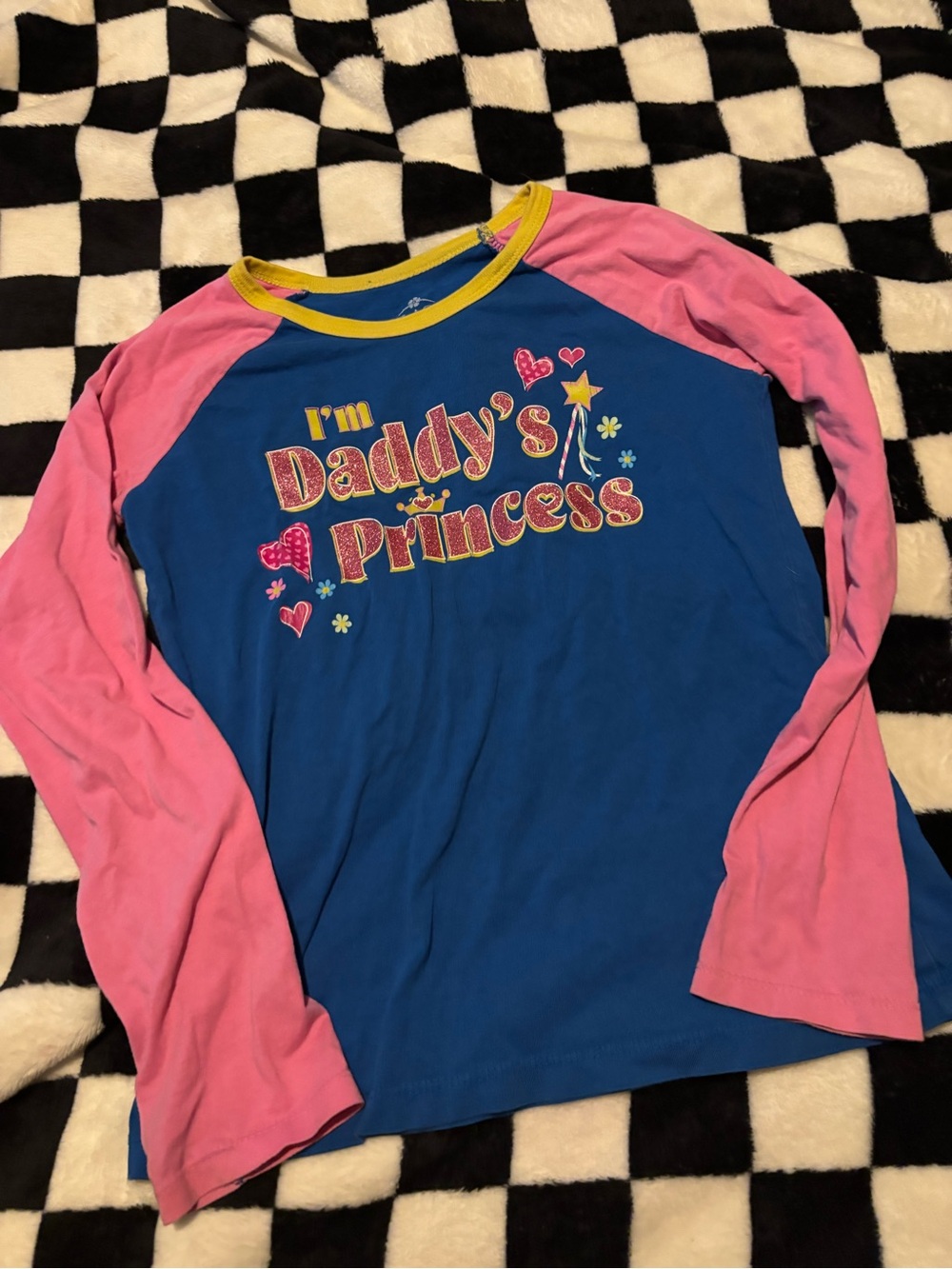 Girls size 10/12 daddy’s princess long sleeve shirt